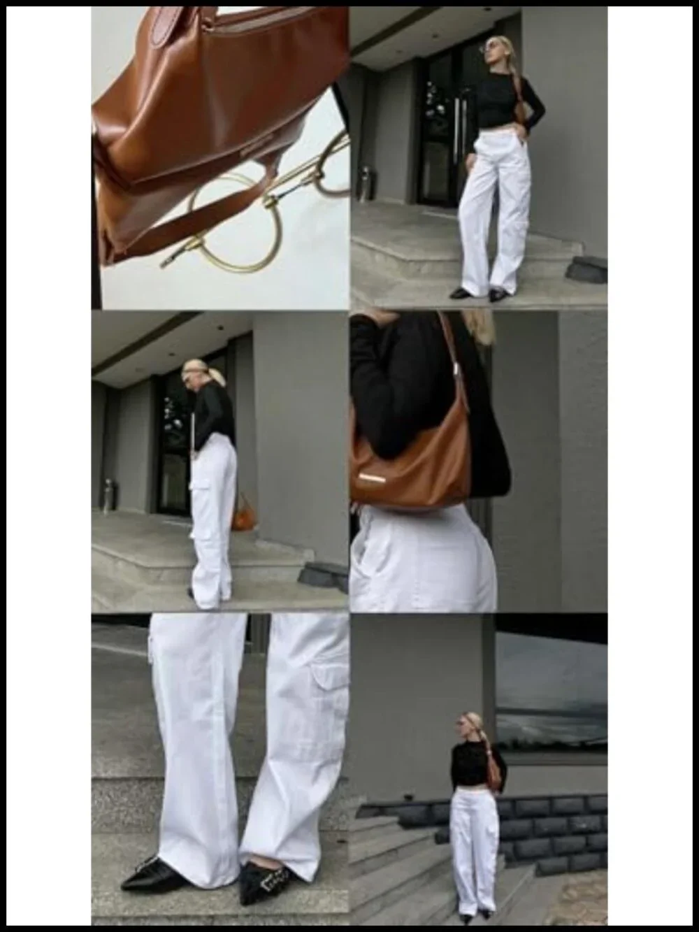 Medium Crescent Hobo Shoulder Bag Faux Leather Vegan Leather Crossbody Purse